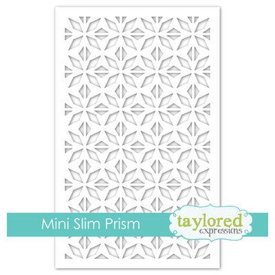 Taylored Expressions, Mini Slim Designer Stencil, Prism (3.75" x 6.25")