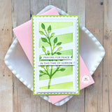 Taylored Expressions, Mini Slim Designer Stencil, Twiglet (3.75" x 6.25")