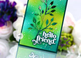 Taylored Expressions, Mini Slim Designer Stencil, Twiglet (3.75" x 6.25")