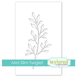 Taylored Expressions, Mini Slim Designer Stencil, Twiglet (3.75" x 6.25")
