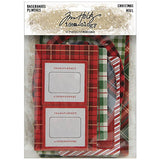 Tim Holtz Idea-Ology Chipboard Baseboards 17/Pkg, Christmas (TH94093)