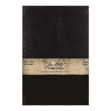Tim Holtz, Idea-Ology Kraft-Stock Stack Cardstock Pad 6"X9" 24/Pkg, Black