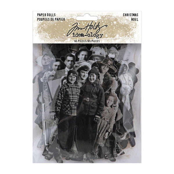 Tim Holtz Idea-Ology, Paper Dolls Die-Cuts 65/Pkg, Christmas