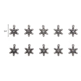 Tim Holtz Idea-Ology Metal Adornments 10/Pkg, Snowflakes