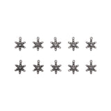 Tim Holtz Idea-Ology Metal Adornments 10/Pkg, Snowflakes