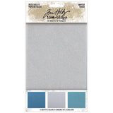 Tim Holtz Idea-Ology Adhesive Deco Sheets 4"X6" 12/Pkg, Winter