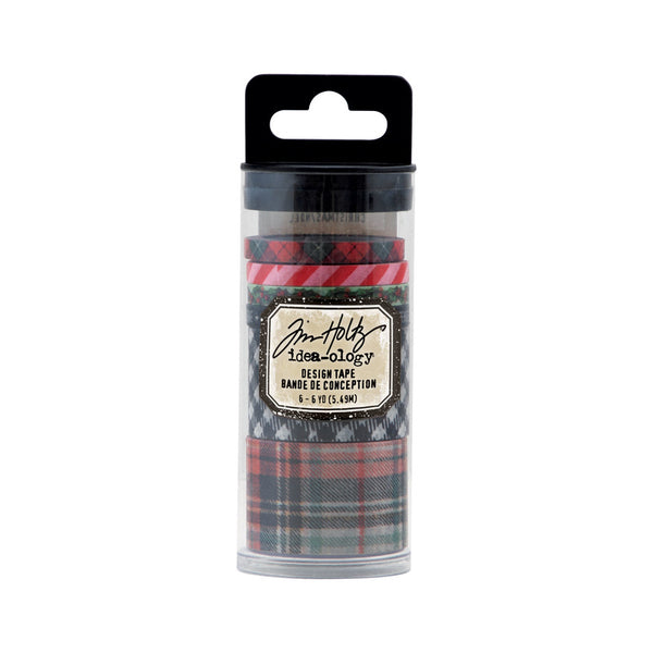 Tim Holtz Idea-Ology Design Tape 6/Pkg, Christmas (TH94285)