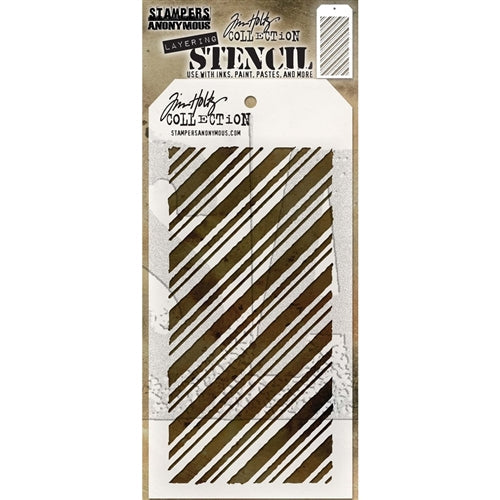 Tim Holtz Layered Stencil 4.125"X8.5", Peppermint