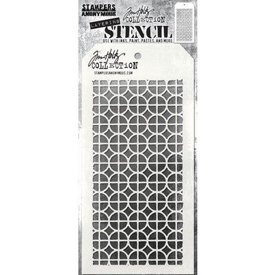 Stampers Anonymous - Tim Holtz Collection, Layered Stencil 4.125"X8.5", Focus