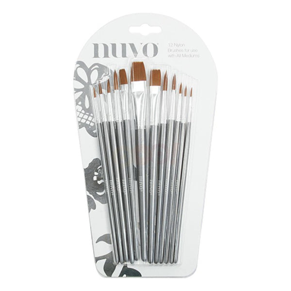 Tonic Studios, Nuvo Paint Brushes 12/Pkg - Scrapbooking Fairies