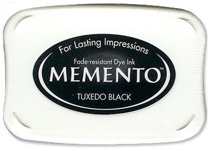 Memento Ink Pad, Tuxedo Black - Scrapbooking Fairies