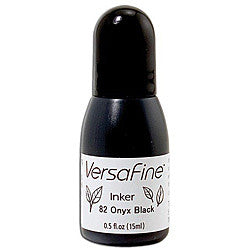 Tsukineko, Versafine Reinker, Onyx Black 0.5oz - Scrapbooking Fairies