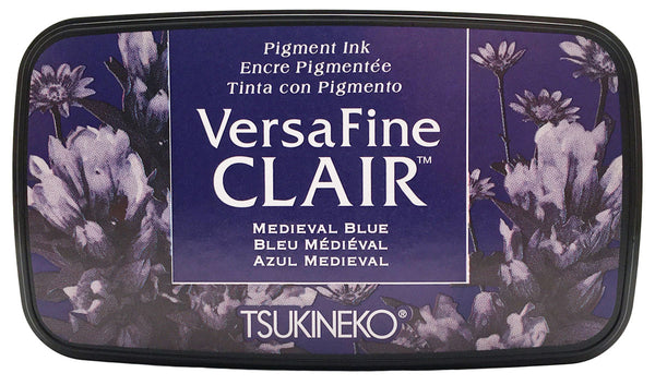 Tsukineko, Versafine Clair Ink Pad, Medieval Blue - Scrapbooking Fairies