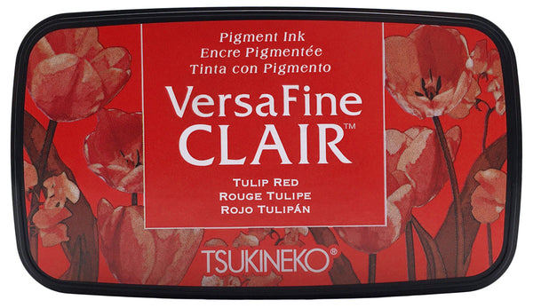 Tsukineko, Versafine Clair Ink Pad, Tulip Red - Scrapbooking Fairies