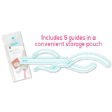 Thickers Alphabet Alignment Guide Tool - Perfect Placement Every time - Arch, Wave & Straight - Scrapbooking Fairies