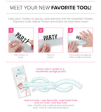 Thickers Alphabet Alignment Guide Tool - Perfect Placement Every time - Arch, Wave & Straight - Scrapbooking Fairies