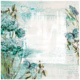 49 And Market, Vintage Artistry In Teal Double-Sided Cardstock 12"X12", Bloom
