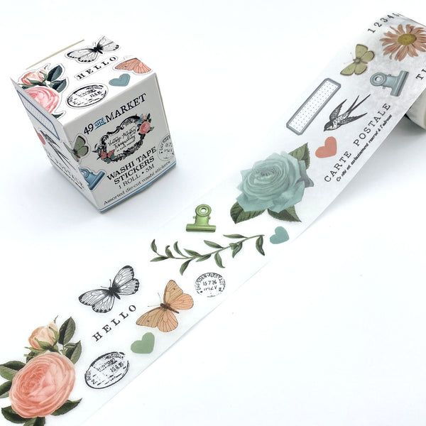 49 And Market Washi Sticker Roll, Vintage Artistry Tranquility