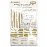 49 And Market Essential Rub-Ons 6"X8" 2/Sheets, Vintage Essentials 01