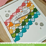 Lawn Cuts Custom Craft Die, Valentine Hearts Border (LF2736)