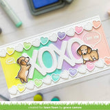 Lawn Cuts Custom Craft Die, Valentine Hearts Border (LF2736)
