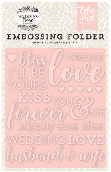 Echo Park Paper, Forever Love Embossing Folder - Scrapbooking Fairies