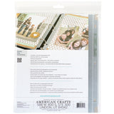 We R Ring Photo Sleeves 8.5"X11" 10/Pkg, Full Page