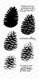 Impression Obsession, Layered Pinecone by Dina Kowal , Clear Stamps