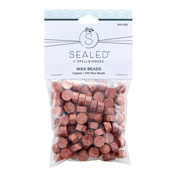Spellbinders, Wax Beads, Sealed by Spellbinders, Copper (WS-035)