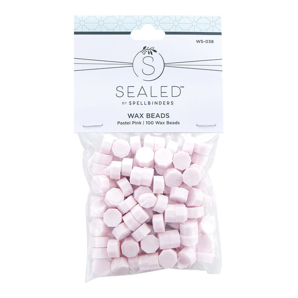 Spellbinders, Wax Beads, Sealed by Spellbinders, Pastel Pink (WS-038)