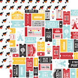 Echo Park Paper, Wish Upon A Star, Double-Sided Cardstock 12"X12", Tickets