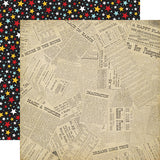 Echo Park Paper, Wish Upon A Star, Double-Sided Cardstock 12"X12", Newsprint
