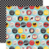 Echo Park Paper, Wish Upon A Star, Double-Sided Cardstock 12"X12", Best Day Buttons