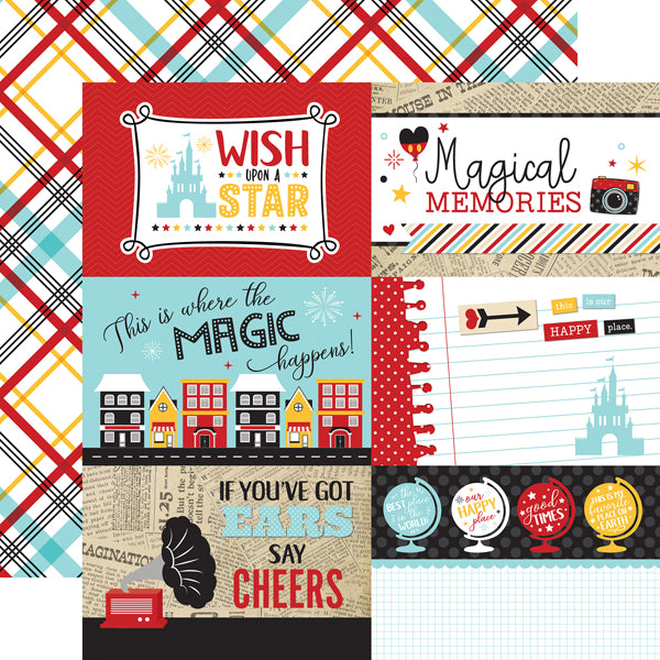 Echo Park Paper, Wish Upon A Star, Double-Sided Cardstock 12"X12", 4"x6" Journaling Cards