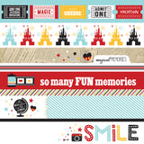 Echo Park Paper, Wish Upon A Star, Double-Sided Cardstock 12"X12", Border Strips