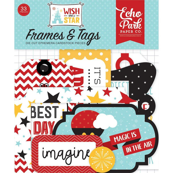 Wish Upon A Star, Cardstock Die-Cuts, Frames & Tags, 33/Pkg Icons