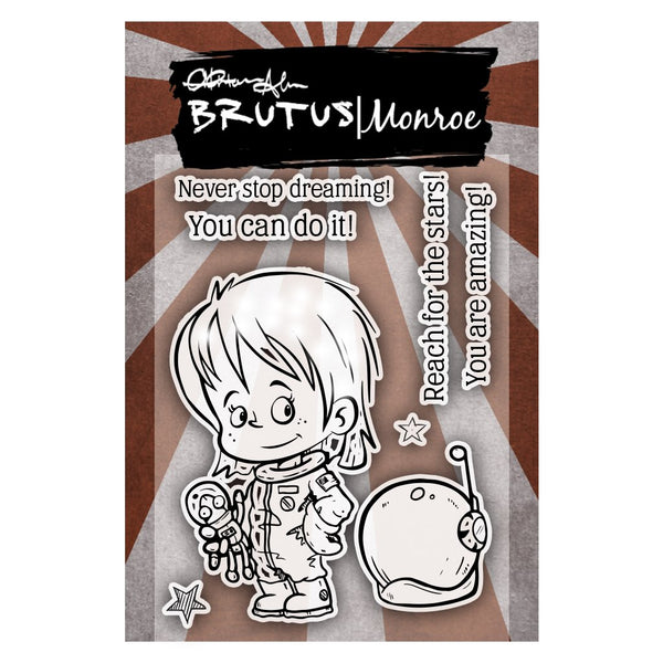 Brutus Monroe, Clear Stamps 3"X4", When I Grow Up - Astronaut