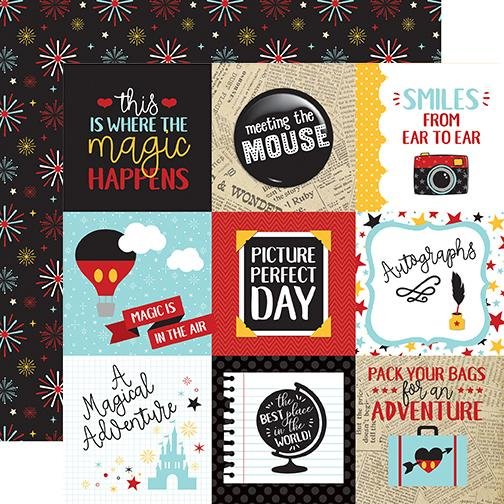 Echo Park Paper, Wish Upon A Star, Double-Sided Cardstock 12"X12", 4"x4" Journaling Cards