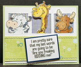Riley & Company, Rubber Stamps, Giggling Giraffe