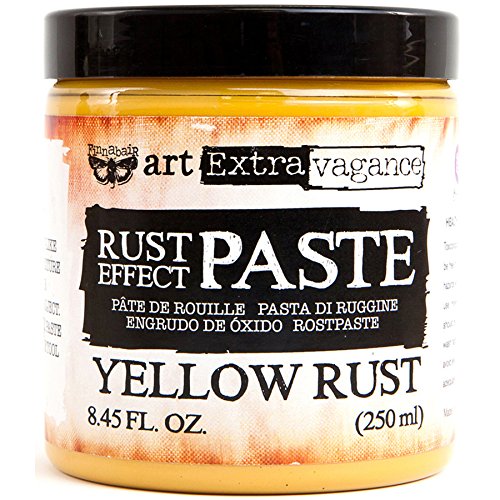 Finnabair Art Extravagence Rust Effect Paste 8.45oz, Yellow