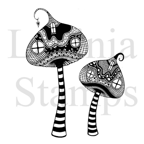 Lavinia Stamps, Zen Tall Mushrooms Clear Stamps - Scrapbooking Fairies