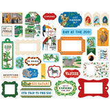 Carta Bella Cardstock Ephemera 33/Pkg, Frames & Tags, Zoo Adventure