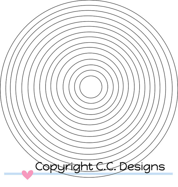 C.C. Designs Circles #1 Metal Die - Scrapbooking Fairies
