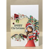 Stampingbella, Cling Stamps, Uptown Girl Chrystal's Christmas Label