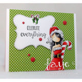 Stampingbella, Cling Stamps, Uptown Girl Chrystal's Christmas Label