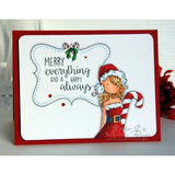 Stampingbella, Cling Stamps, Uptown Girl Chrystal's Christmas Label