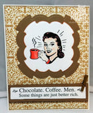 Riley & Company, Rubber Stamps, Chocolate Coffee Men