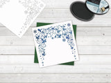 Crafter's Companion, Signature Collection by Sara Davies, 6"X6" Stencil, Enchanting Snowfall