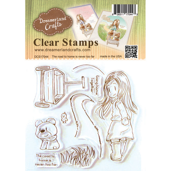 Dreamerland Crafts, The Road To HomeIs Never Too Far, Clear Stamps - Scrapbooking Fairies