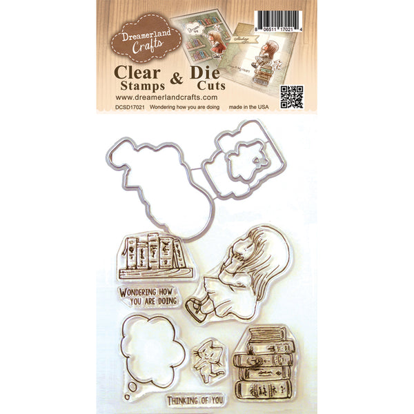 Dreamland Crafts, Wondering How You Are Doing, Clear Stamps & Dies - Scrapbooking Fairies